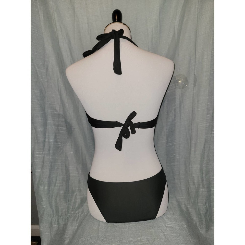 NWOT Black and white Chevron Swimsuit large - Picture 2 of 2